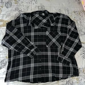 Black Oversized Flannel